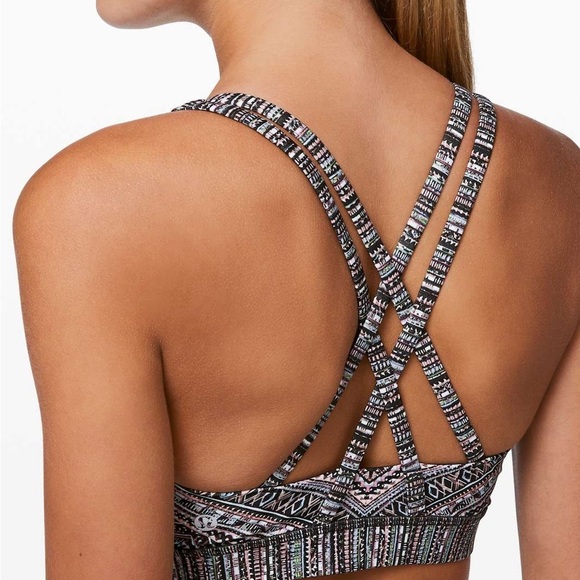Lululemon Energy Bra Tribal Pace Energy Bra Size 4 - Picture 3 of 7